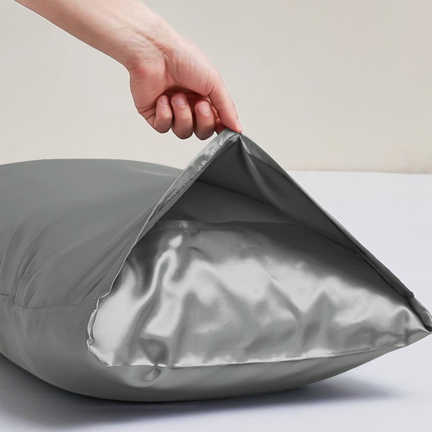 Satin Silk Pillowcases Pair