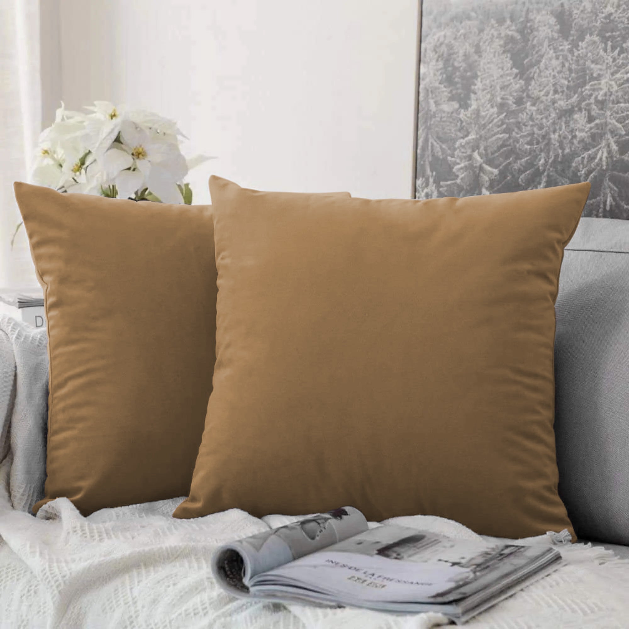 Brown Cushion Covers 45x45