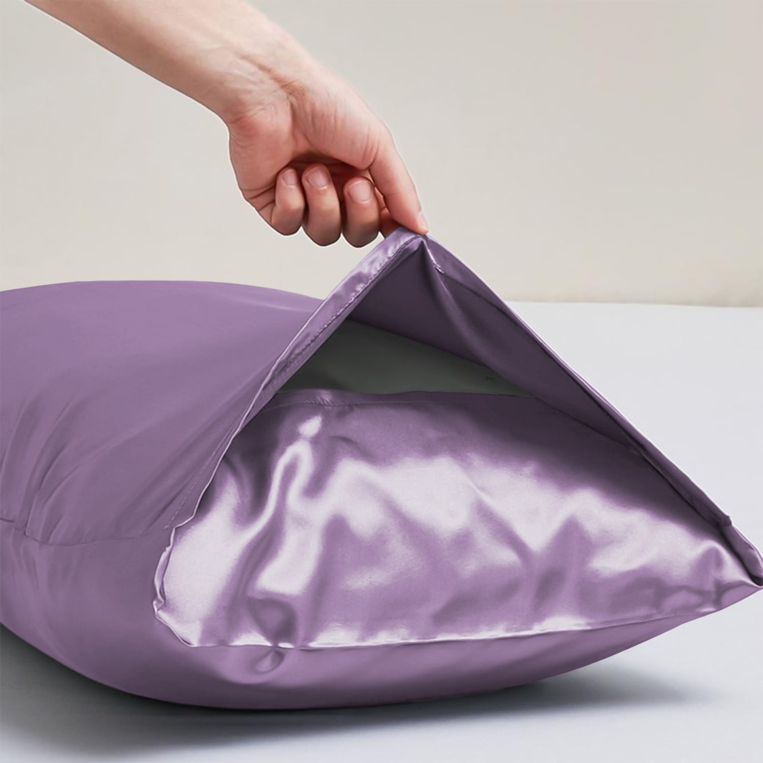 Satin Silk Pillowcases Pair