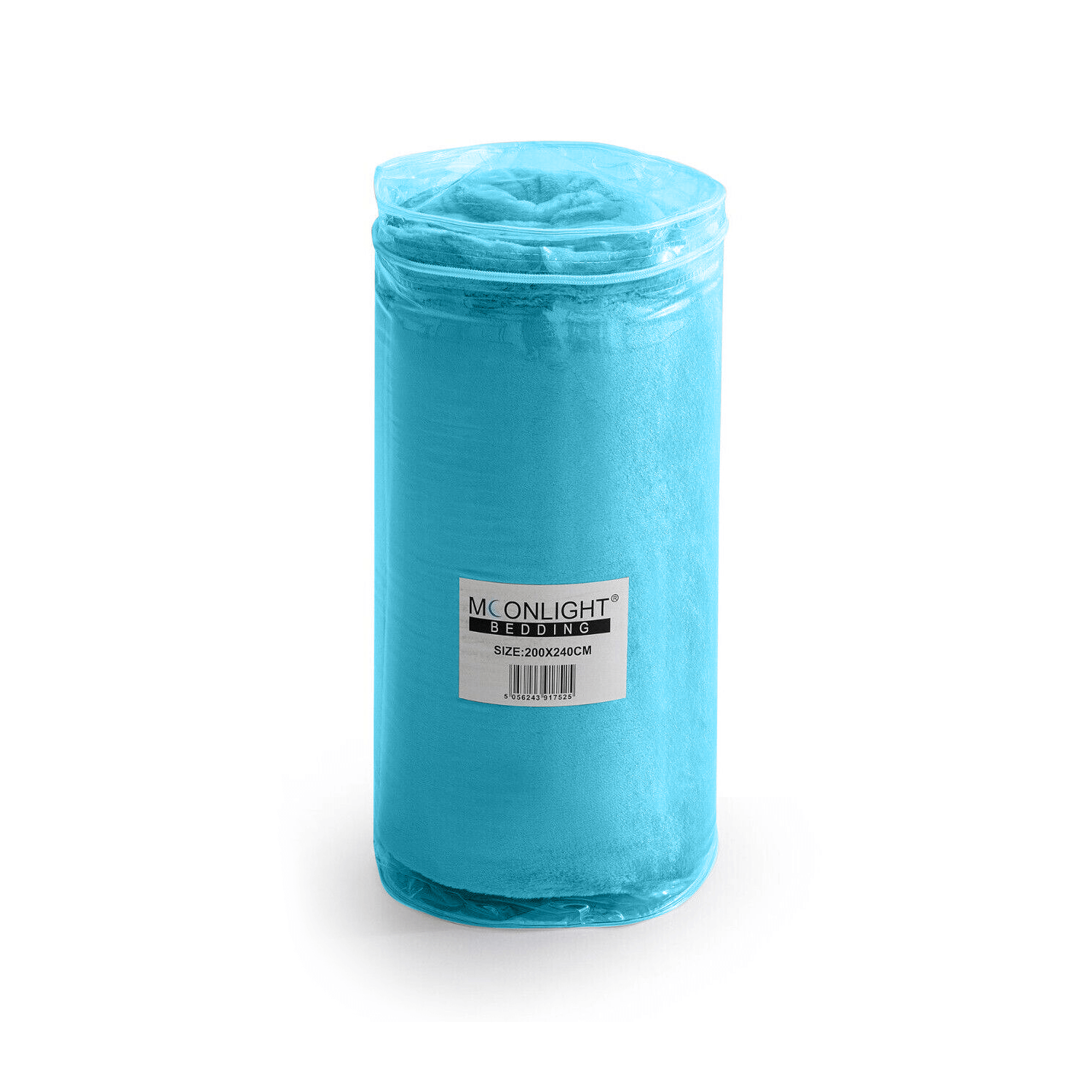 light Blue Double bed throw