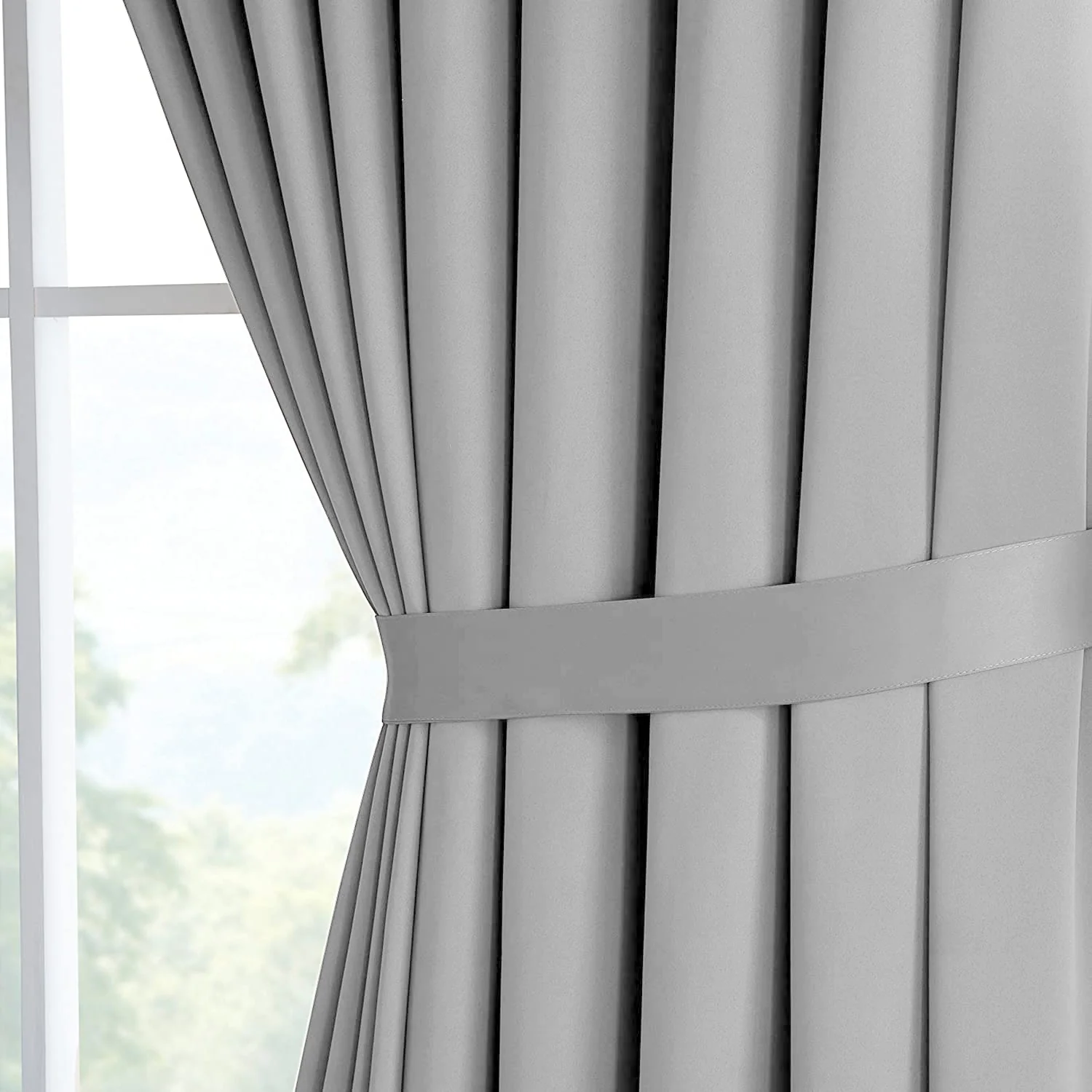 Plain Blackout Eyelet Curtains