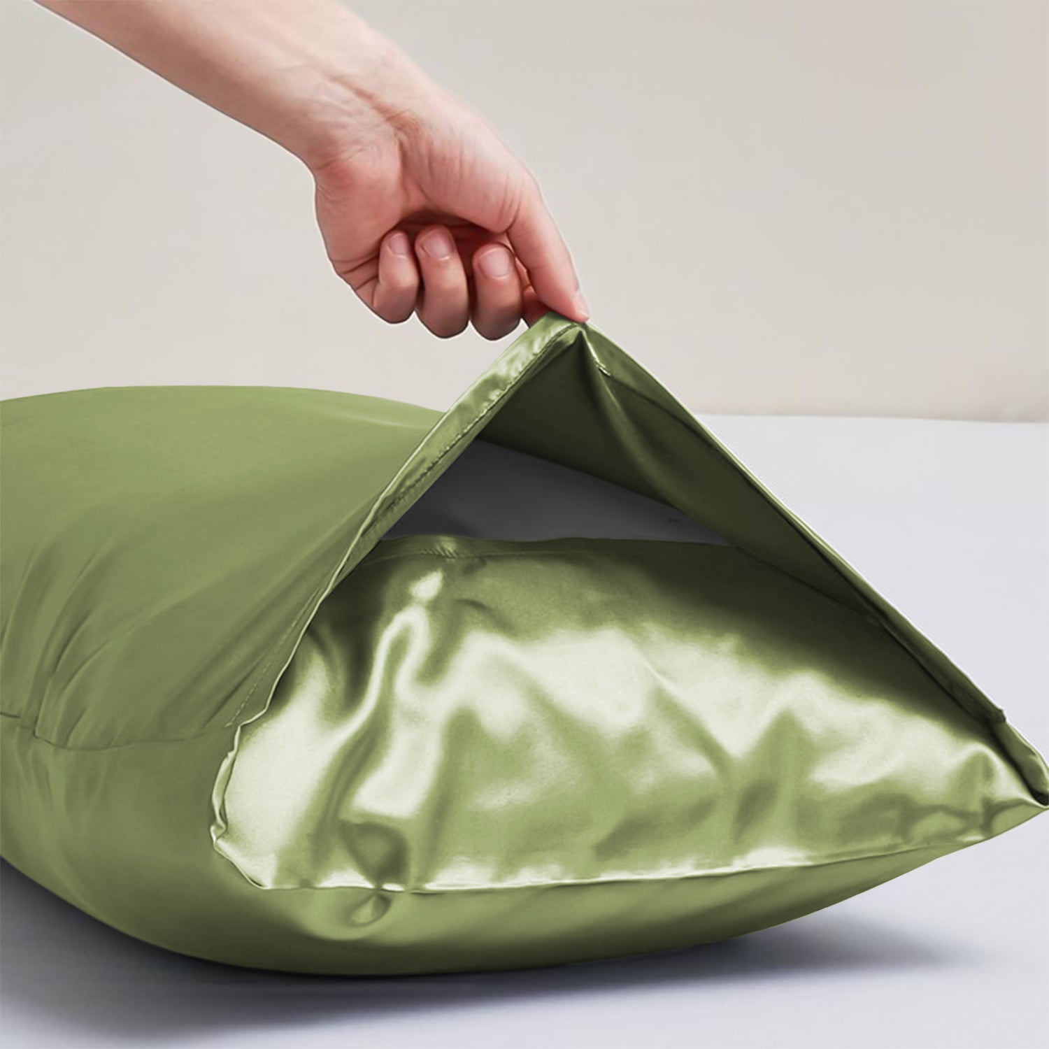 Satin Silk Pillowcases Pair