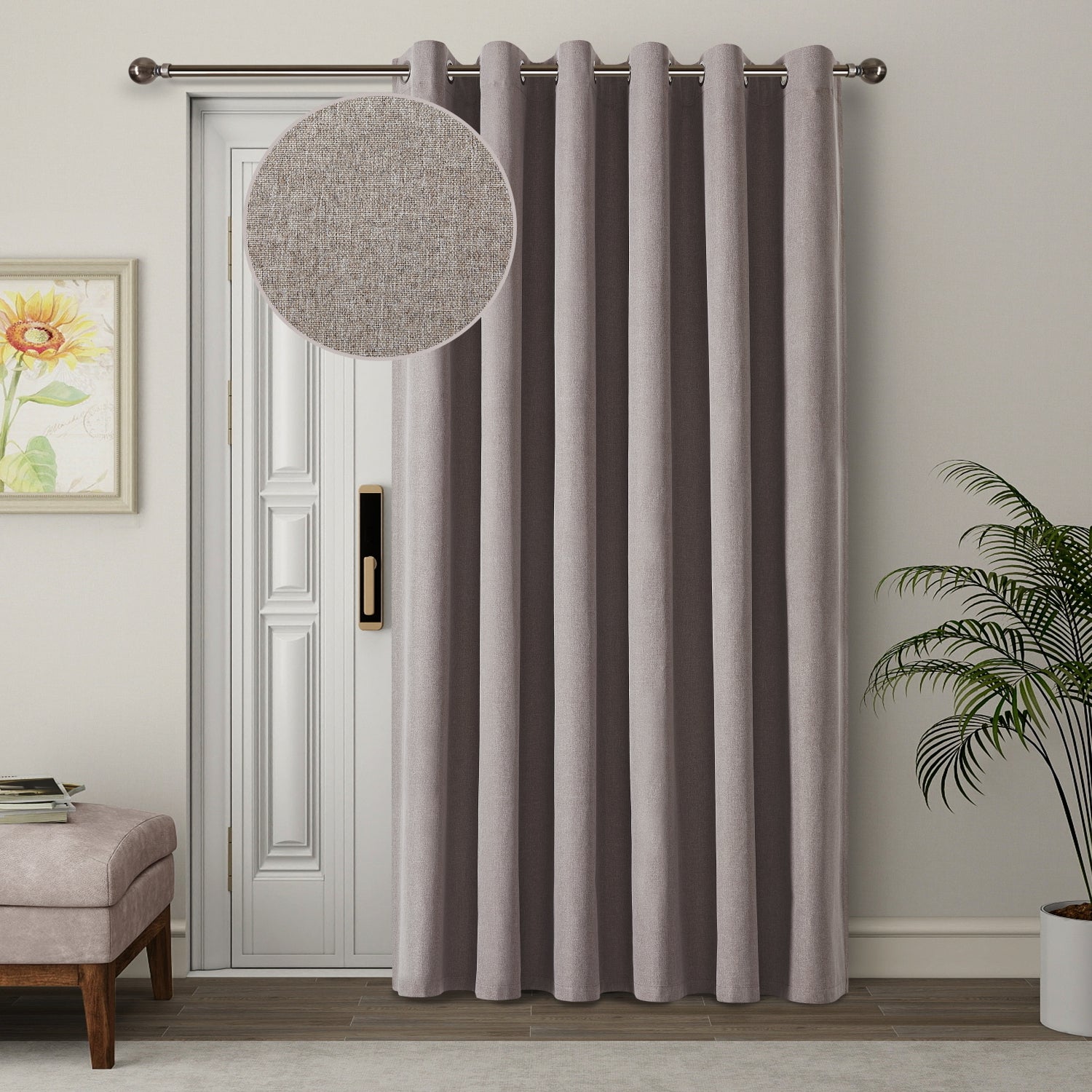 135 GSM Eyelet Ready Made Blackout Curtains For Living Room