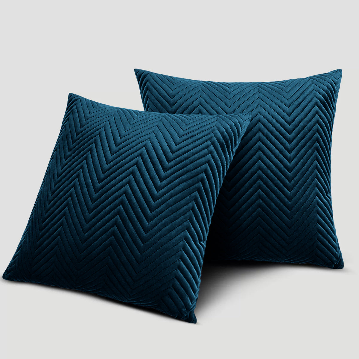 Pack Of 2 Quilted Embossed Cushion Covers