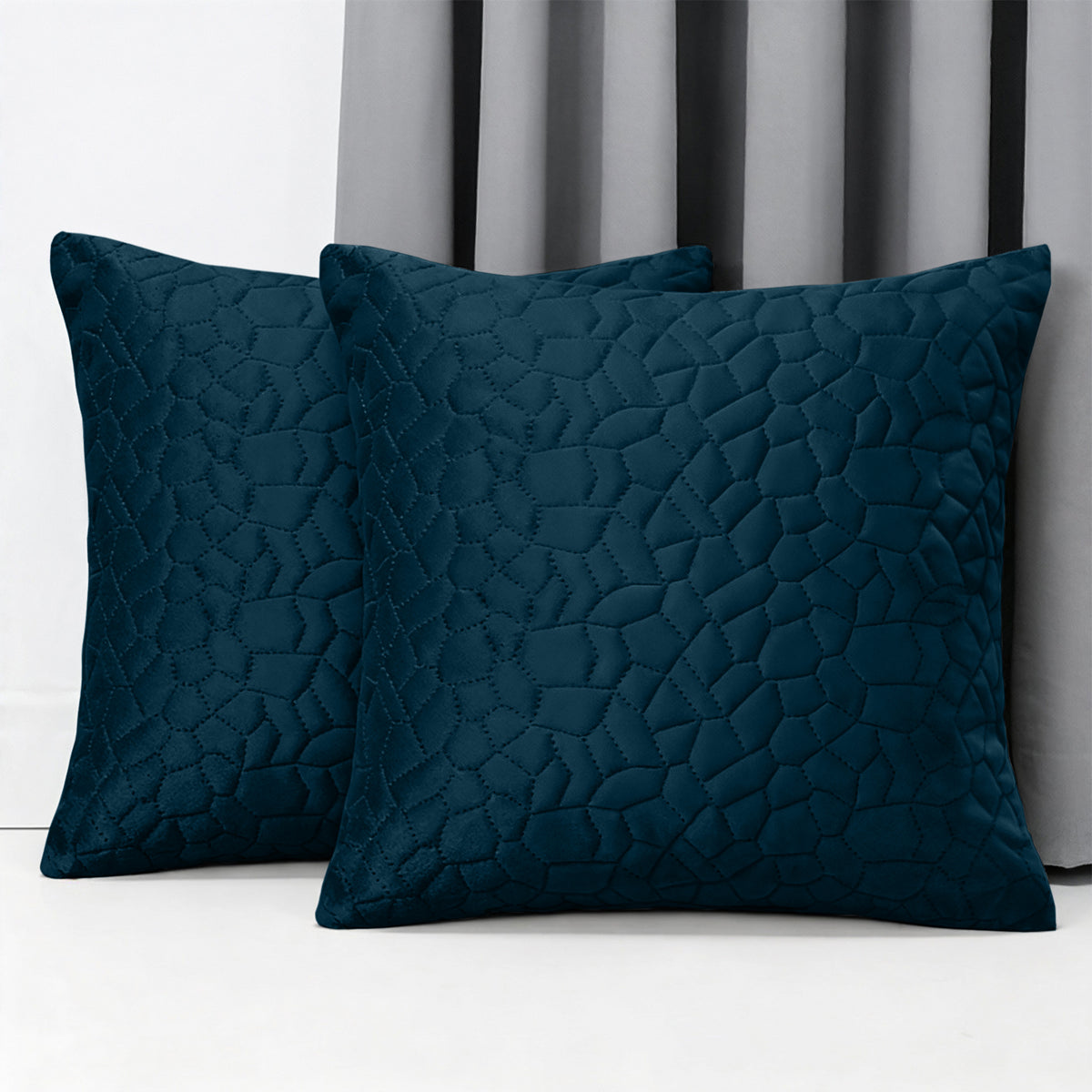 Luxury Velvet Cushion Cover with Pebble Embossed Texture – Pack Of 2