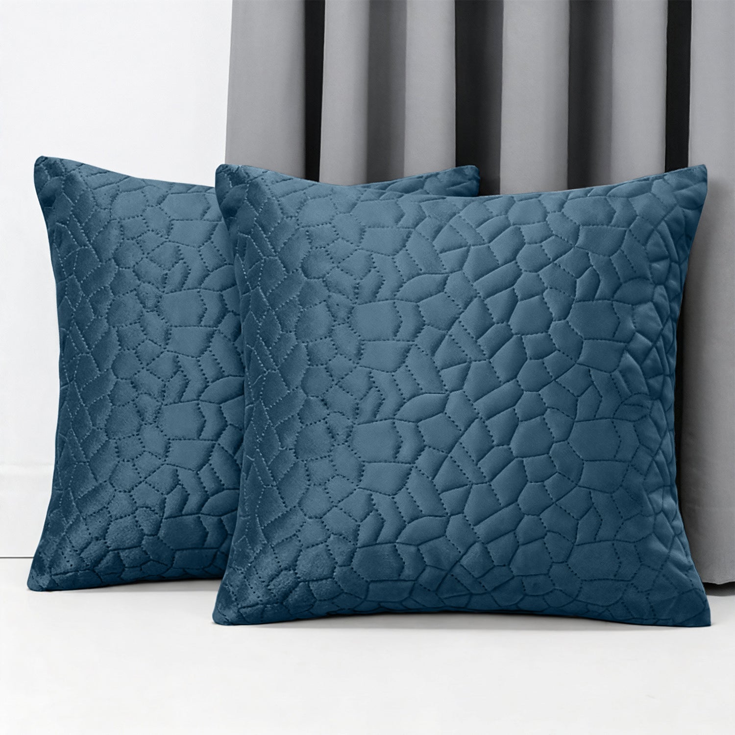 Luxury Velvet Cushion Cover with Pebble Embossed Texture – Pack Of 2