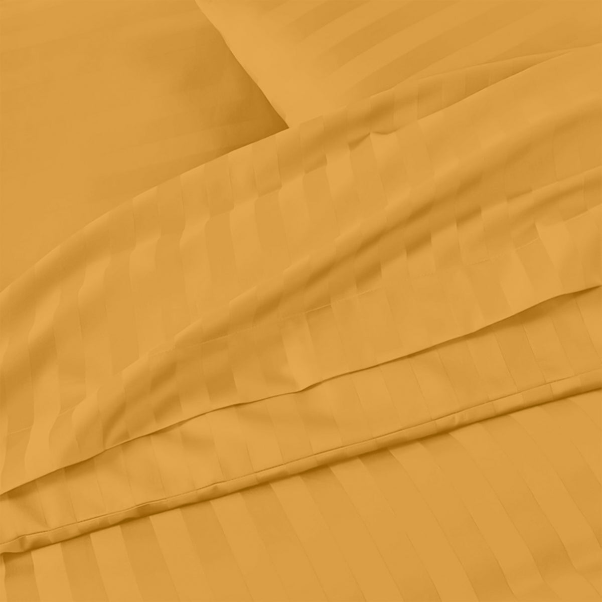 4 Piece Stripe Bedding Set - Duvet Cover, Pillowcases & Fitted Sheet