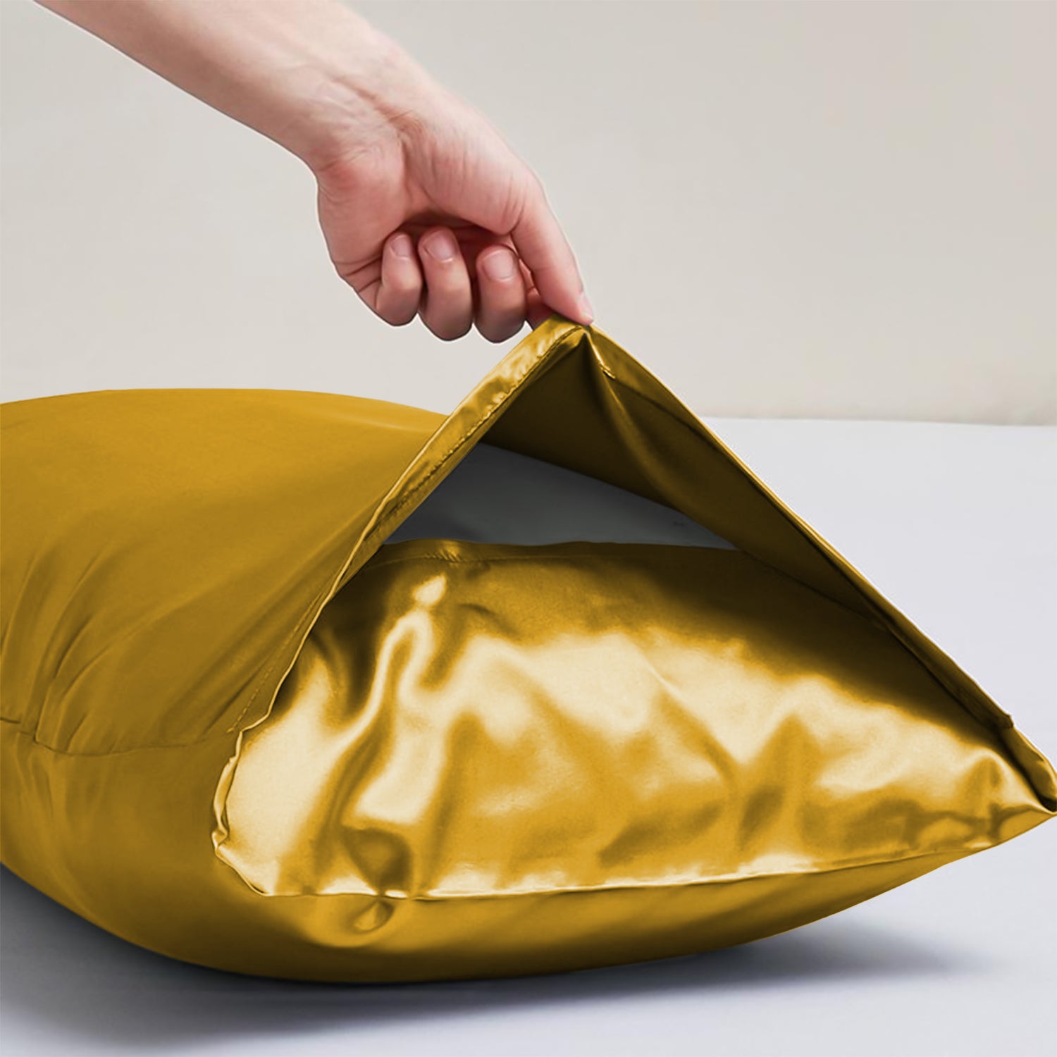 Satin Silk Pillowcases Pair