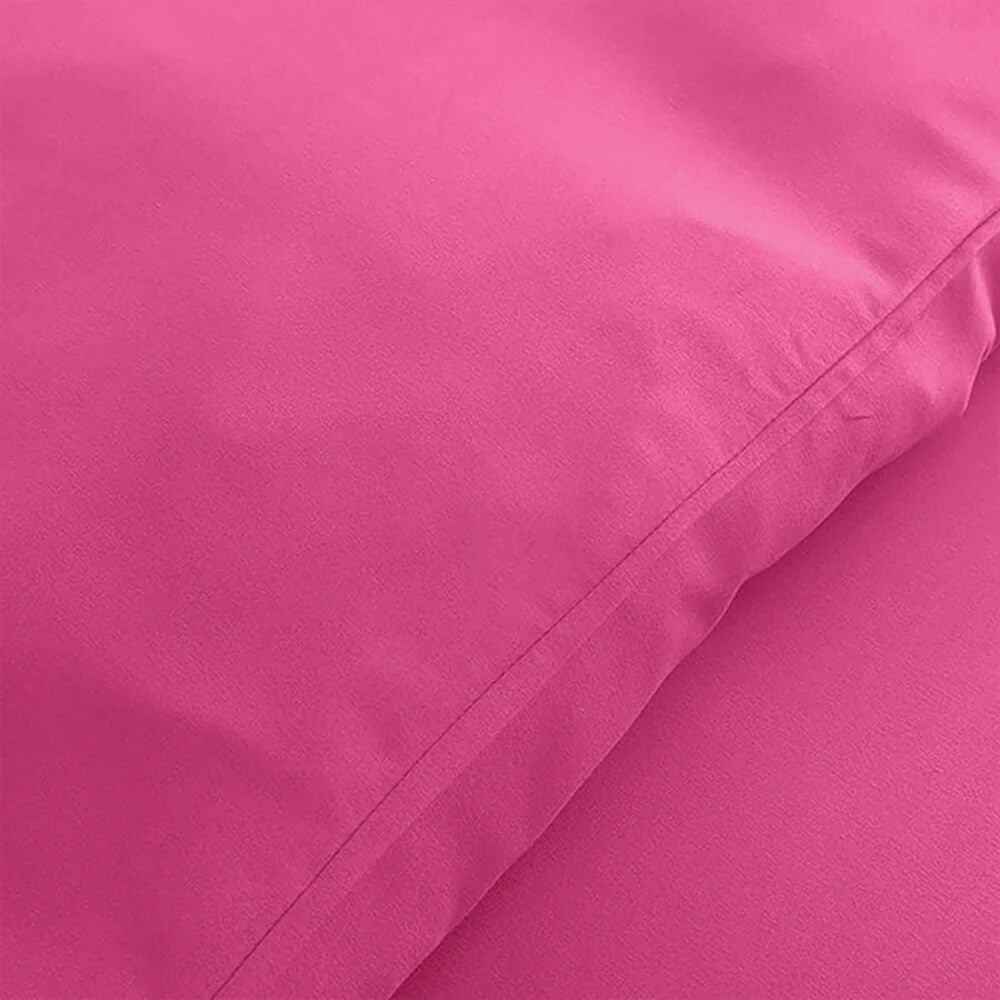 Plain Duvet Cover with Pillowcases Set