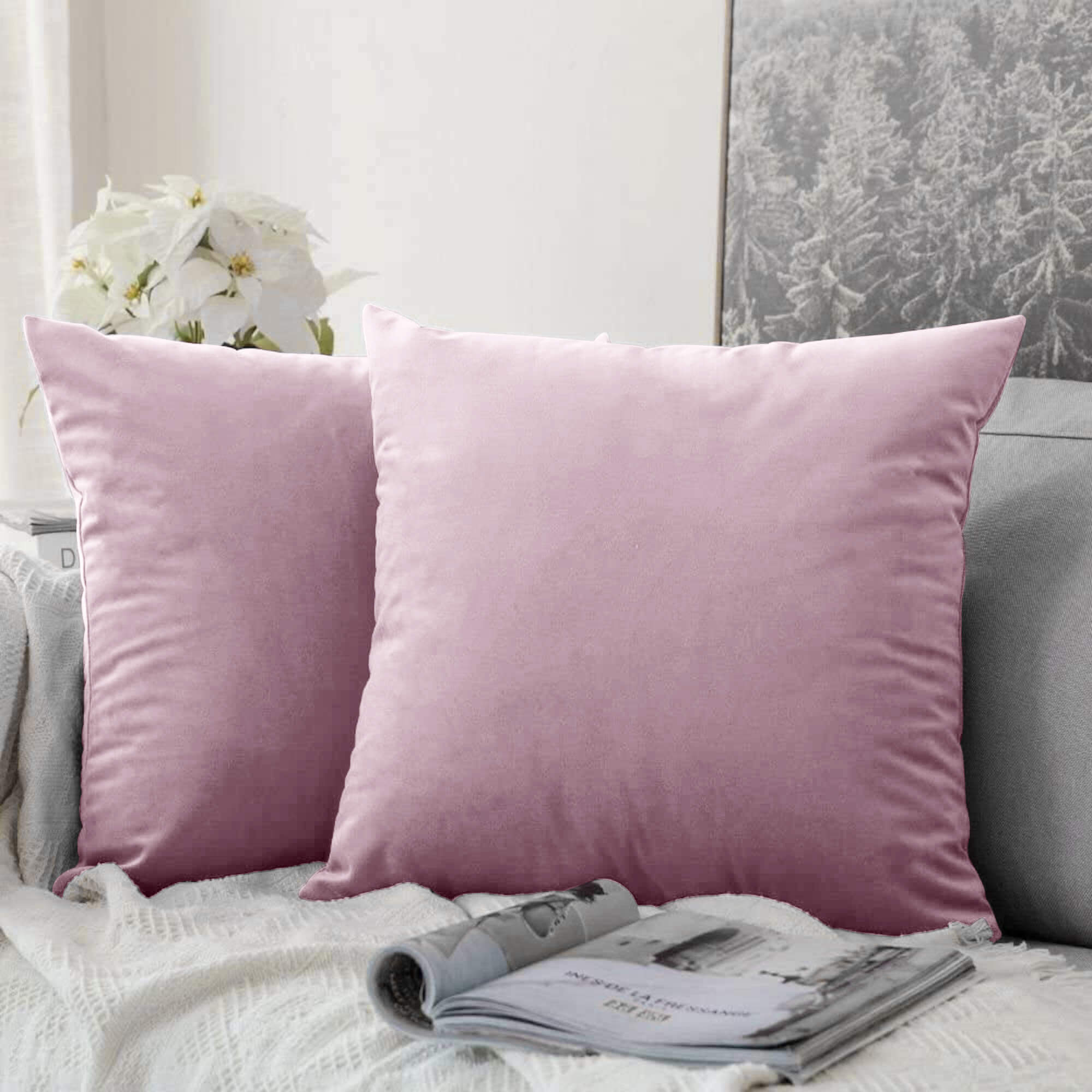 Pink Cushion Covers 45x45