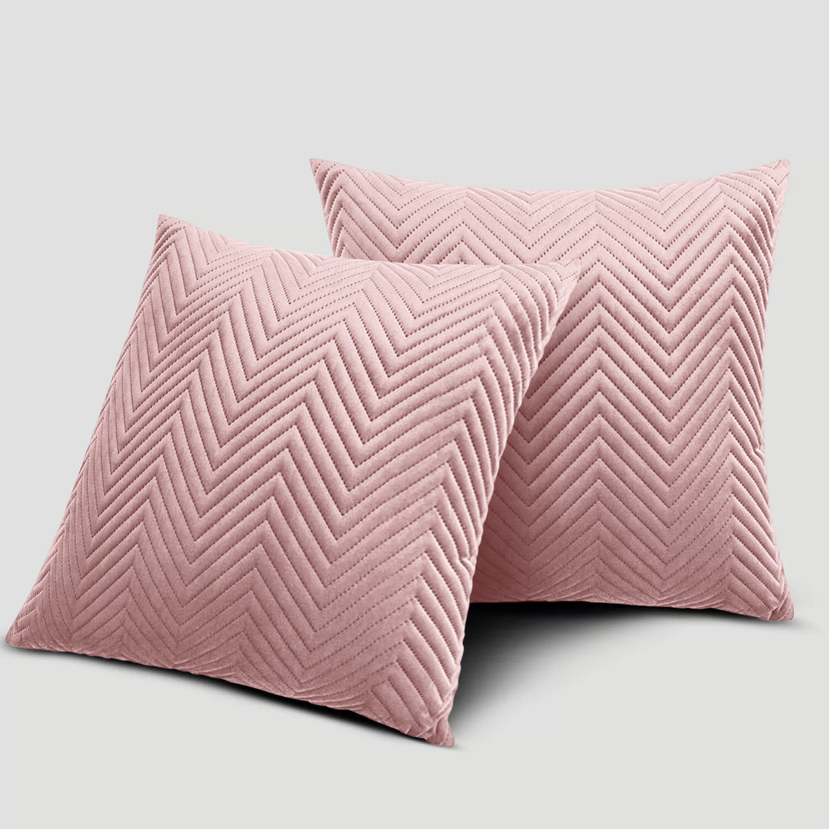 Pack Of 2 Quilted Embossed Cushion Covers