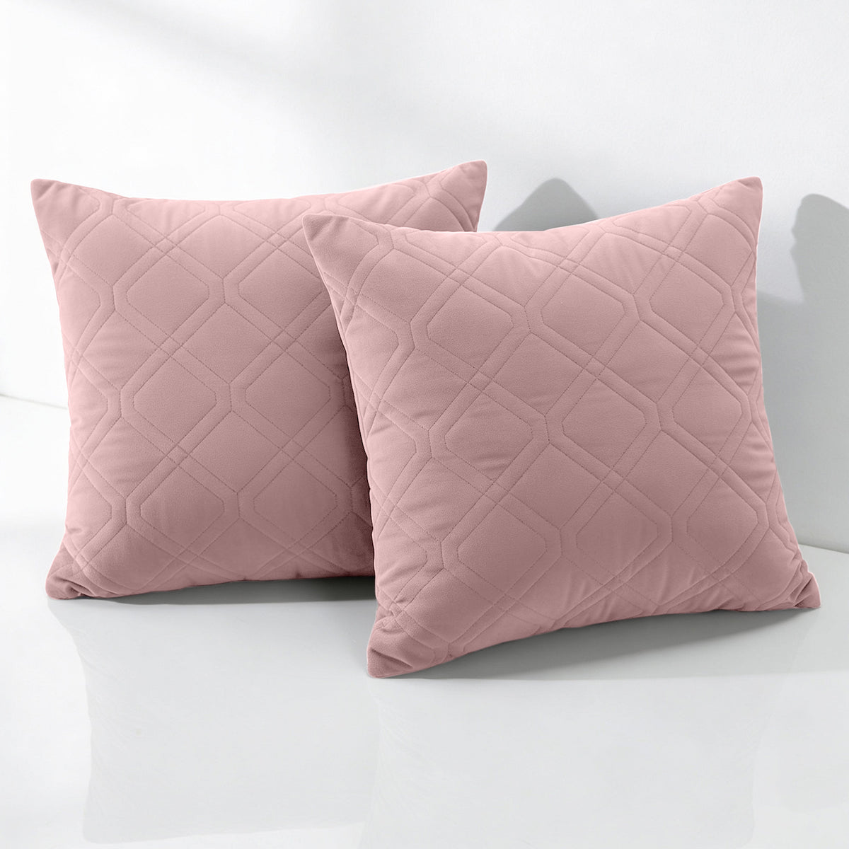 Soft Velvet Cushion Cover with Diamond Pattern – Pack Of 2