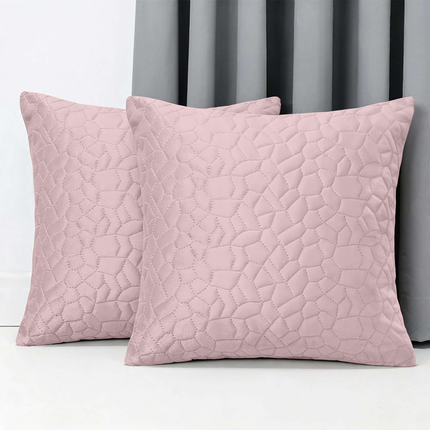 Luxury Velvet Cushion Cover with Pebble Embossed Texture – Pack Of 2