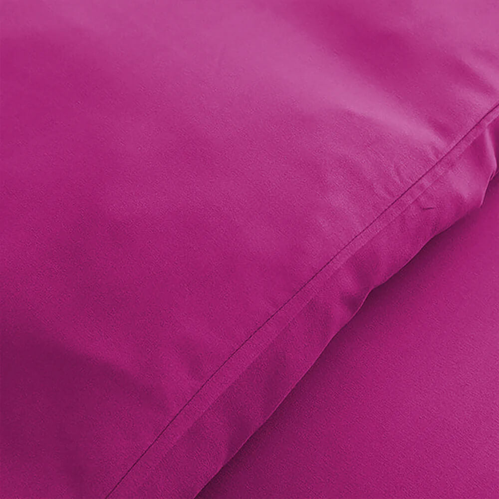 Plain Duvet Cover with Pillowcases Set