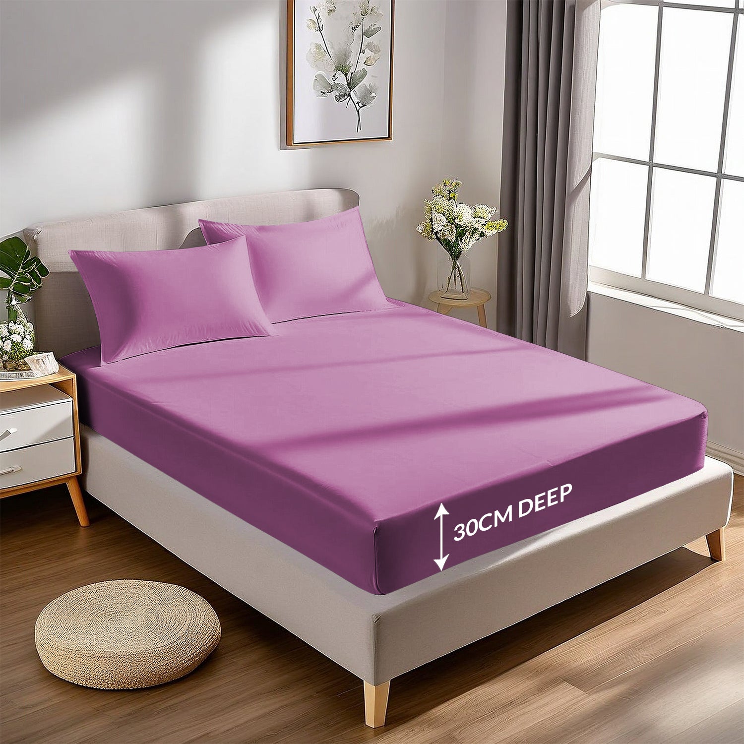 Extra Deep Fitted Sheets 25CM, 30CM & 40CM