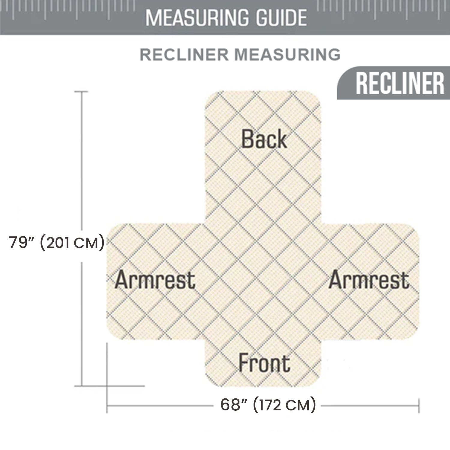 Burgundy / Beige Waterproof Sofa Cover