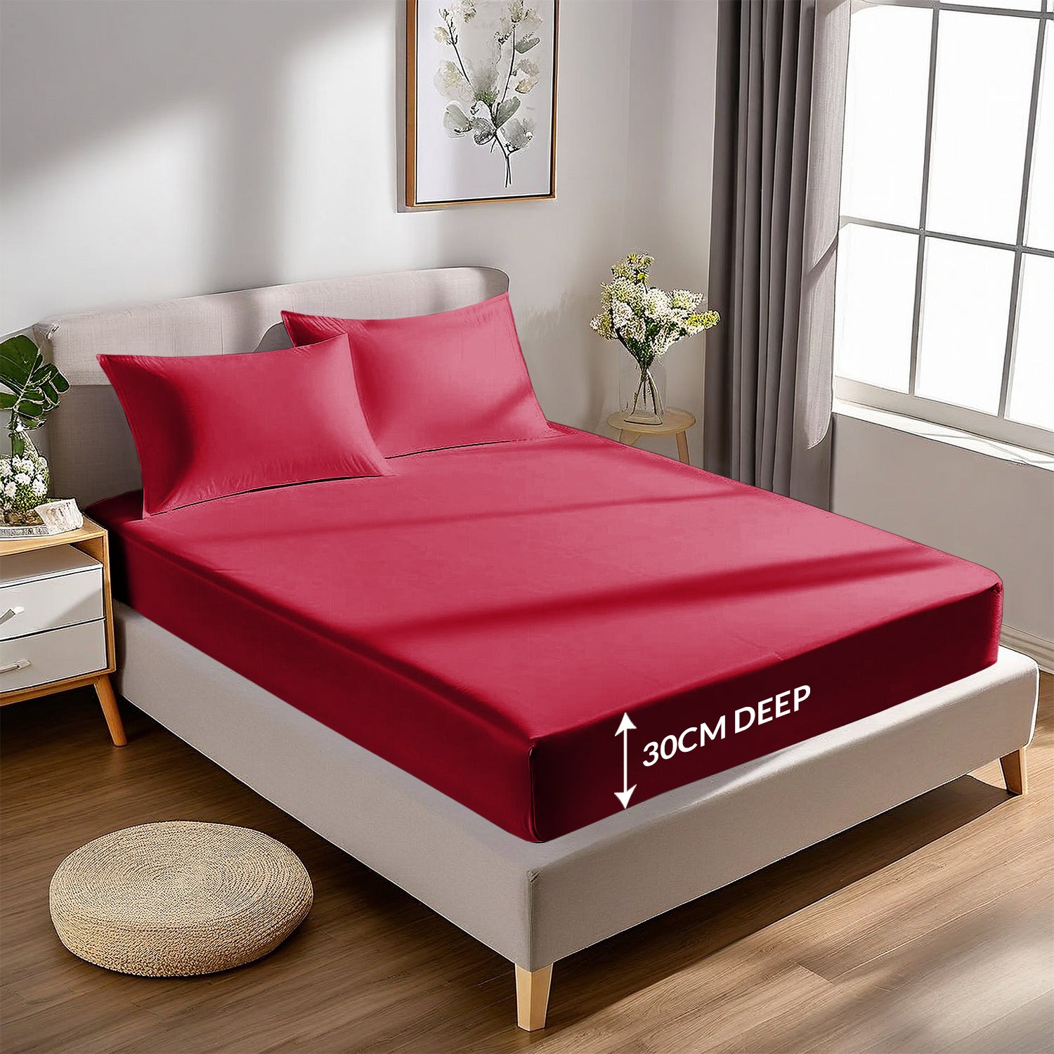 Extra Deep Fitted Sheets 25CM, 30CM & 40CM