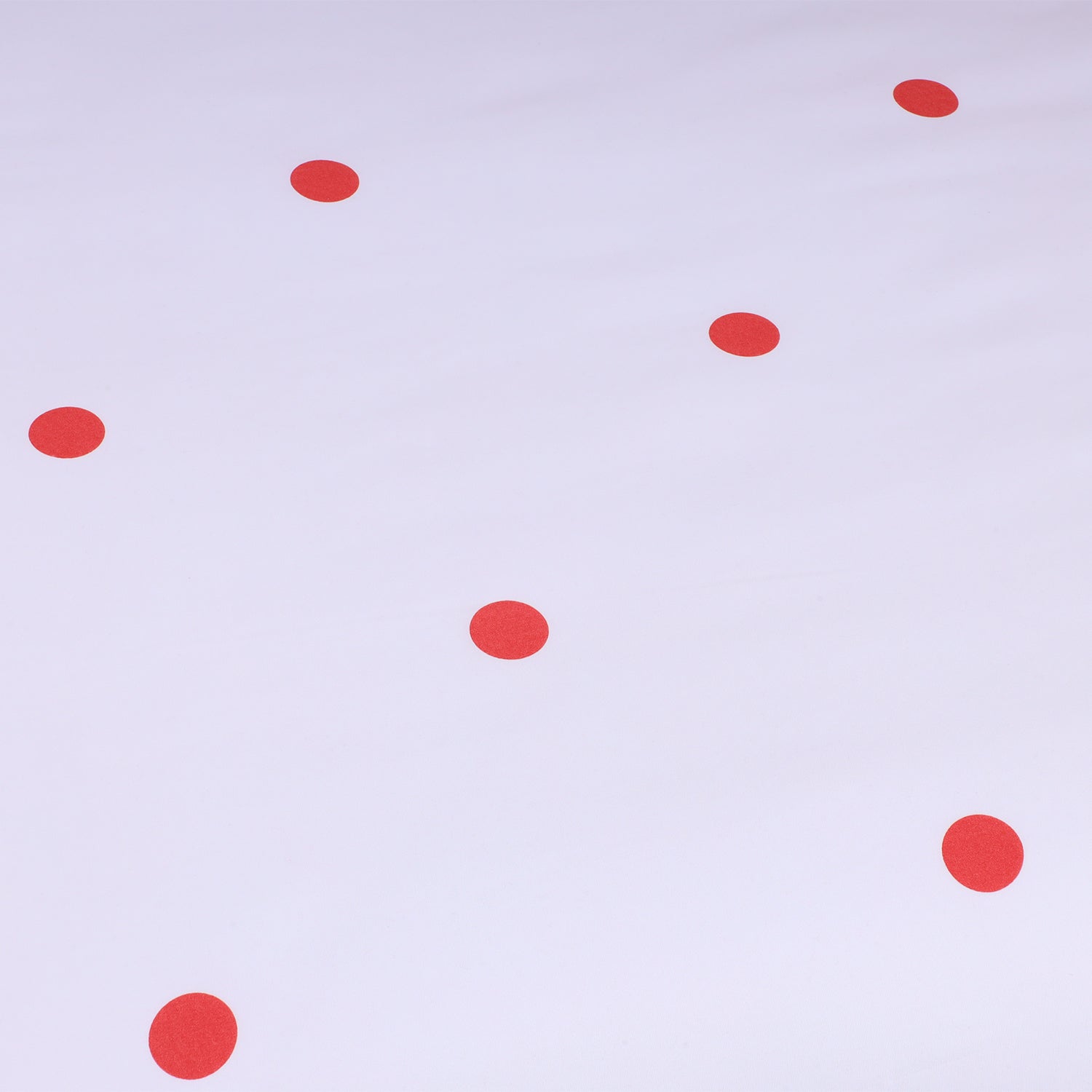 Polka Dot Printed Duvet Cover Set Red & White