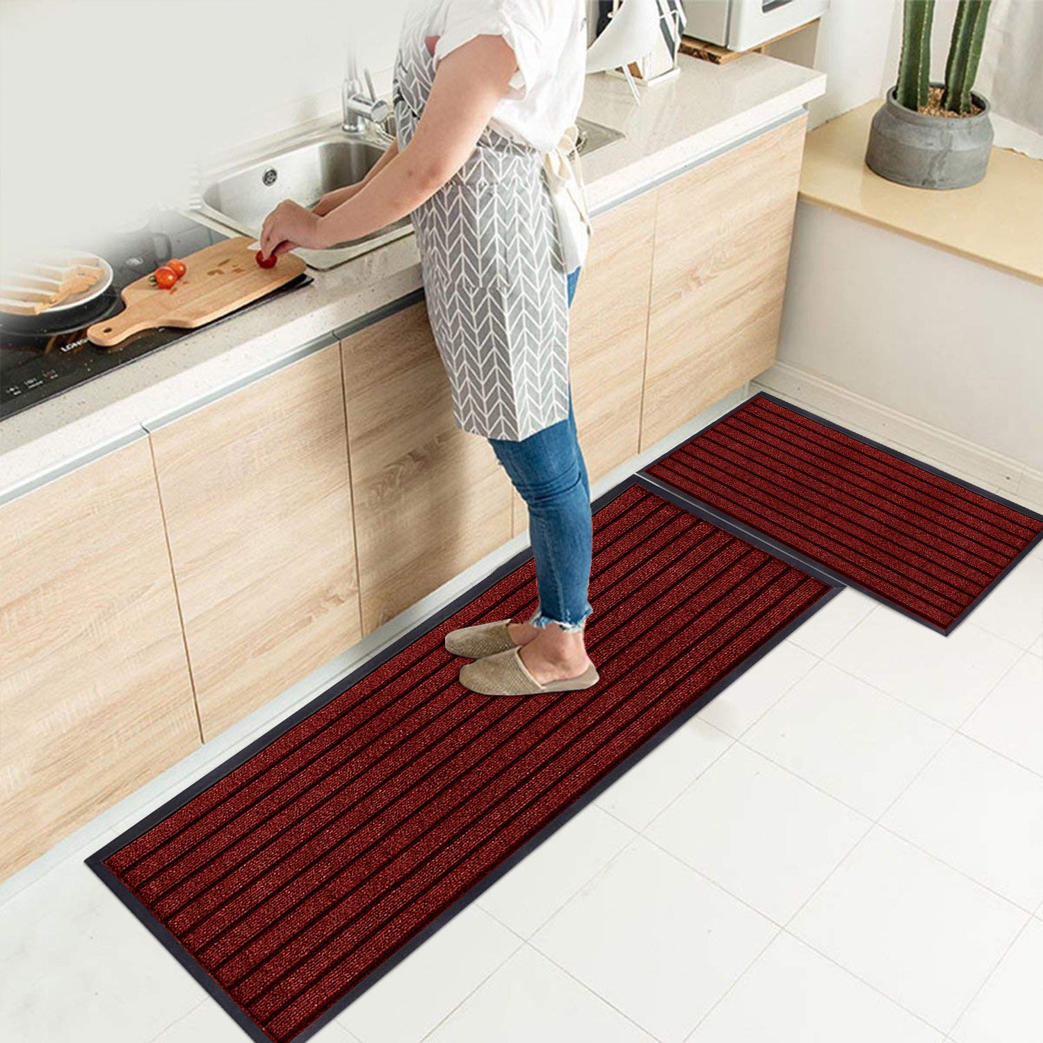 Heavy Duty Rubber Door Mat Non Slip Outdoor Indoor Entrance Mat