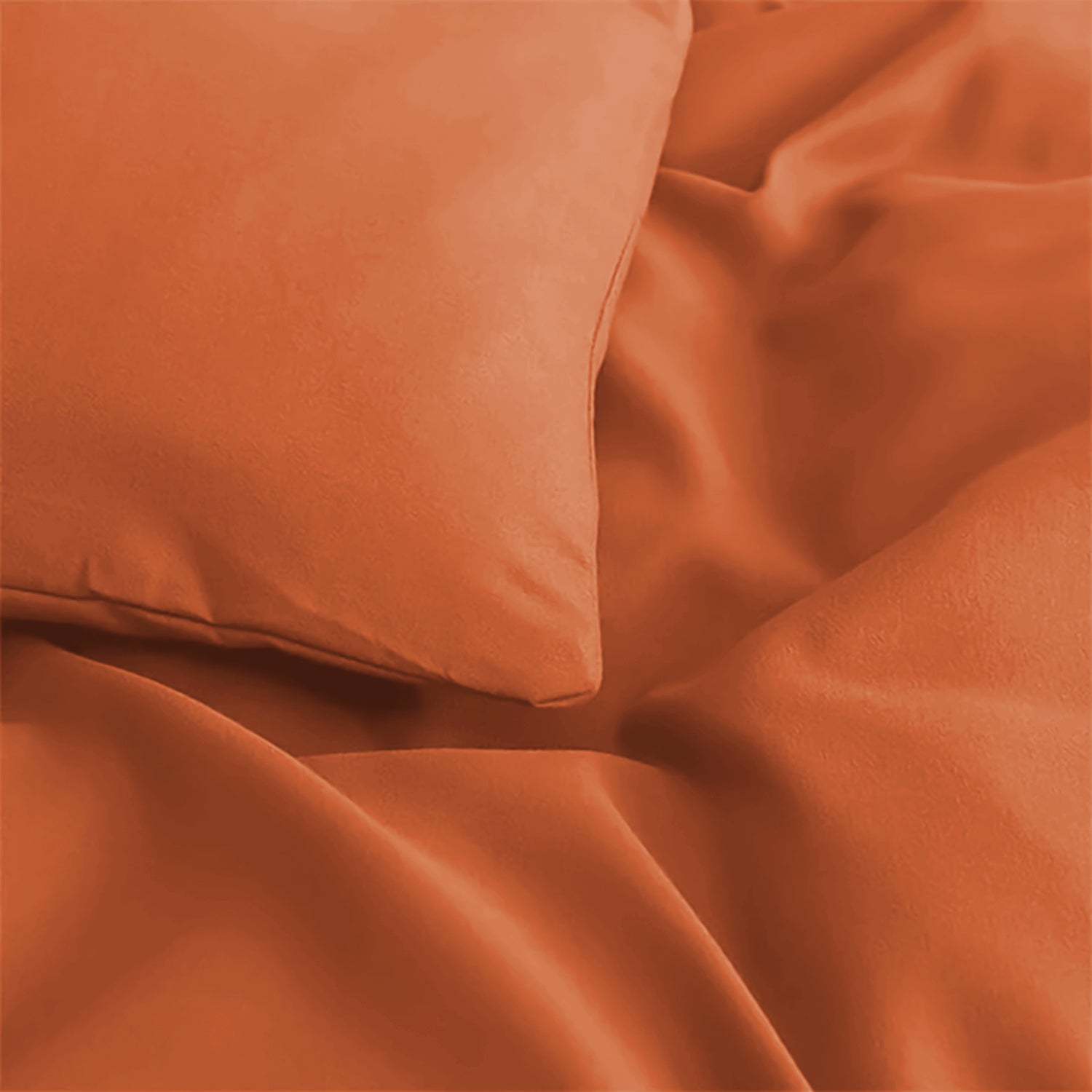 Plain Duvet Cover with Pillowcase Set