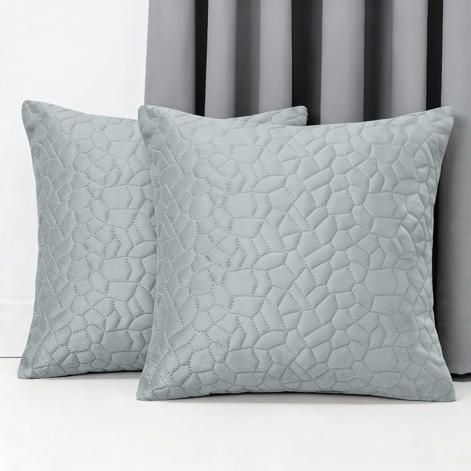 Luxury Velvet Cushion Cover with Pebble Embossed Texture – Pack Of 2