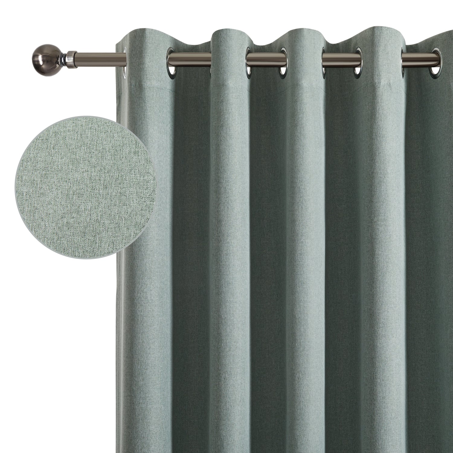 135 GSM Eyelet Ready Made Blackout Curtains For Living Room