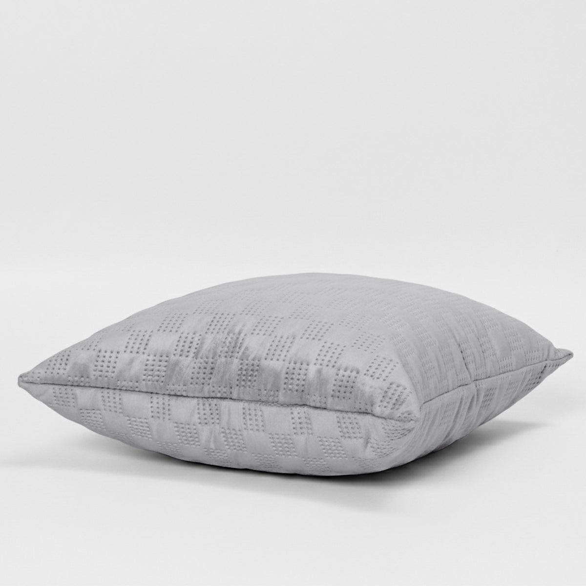 Checked Pattern Velvet Cushion Covers Pack Of 2