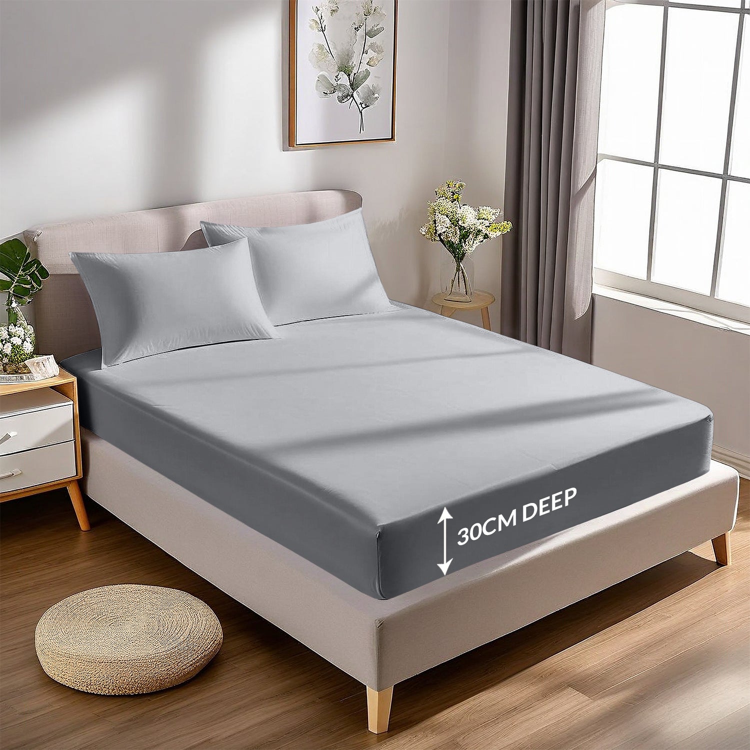 Extra Deep Fitted Sheets 25CM, 30CM & 40CM