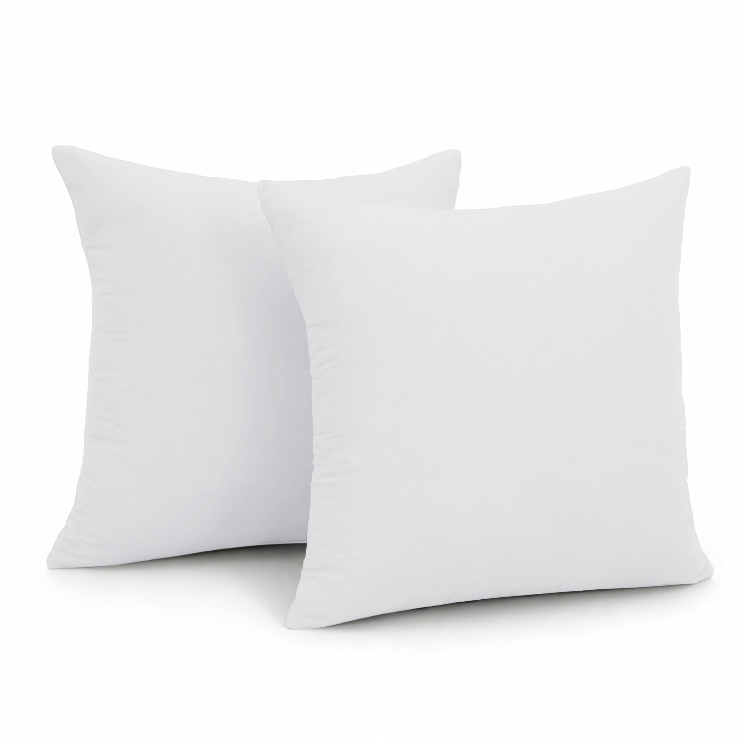 Pair of Microfibre Plain Cushion Covers for Bed & Living Room