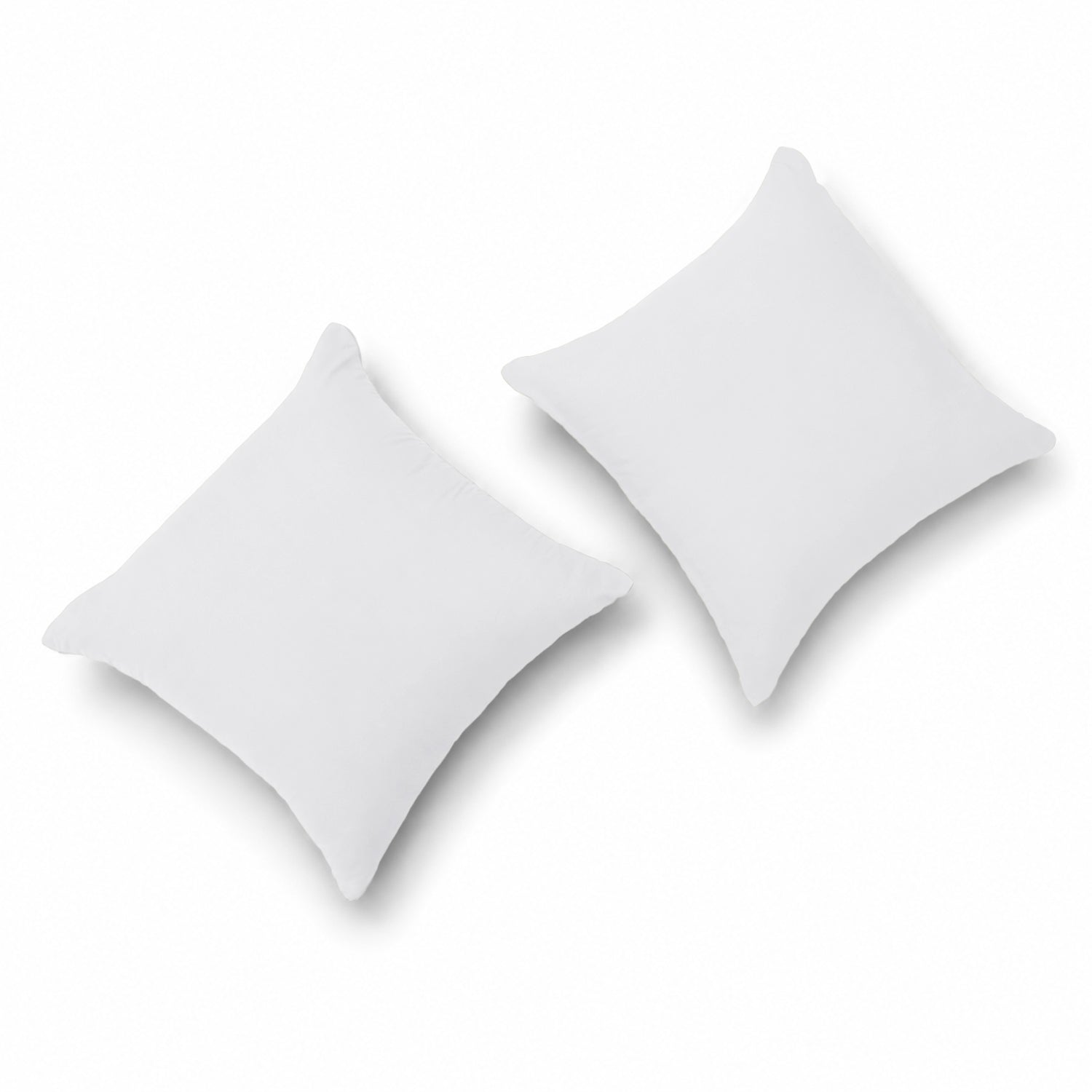 Pair of Microfibre Plain Cushion Covers for Bed & Living Room