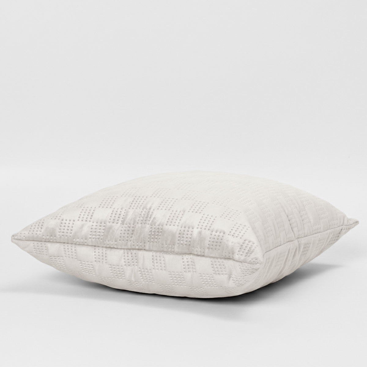 Checked Pattern Velvet Cushion Covers Pack Of 2