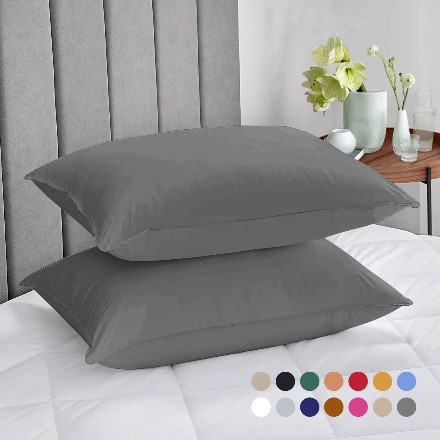 Plain Microfiber Pillow Cases