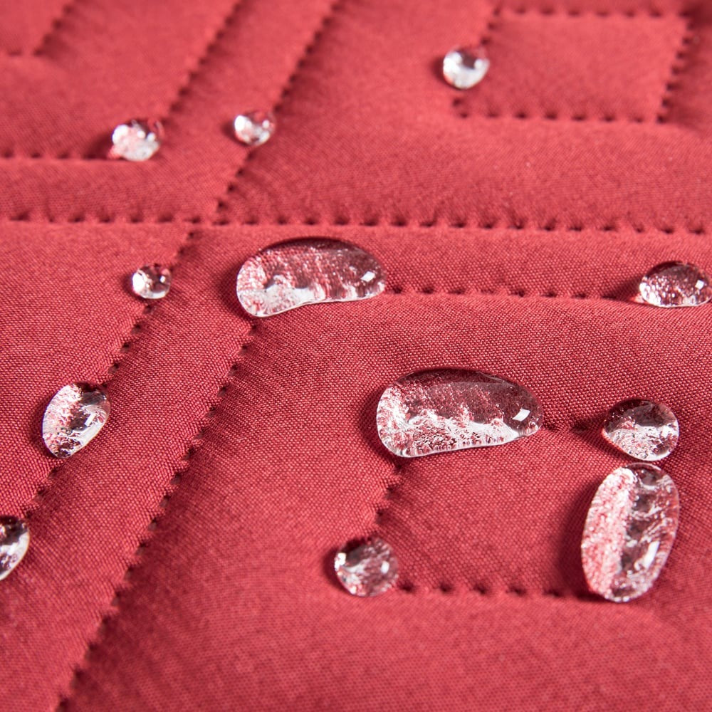 Burgundy / Beige Waterproof Sofa Cover