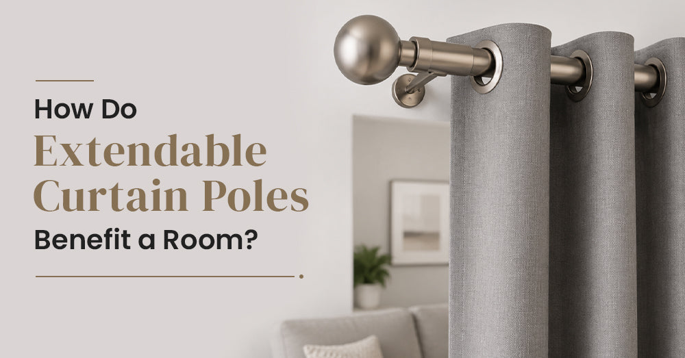 How Do Extendable Curtain Poles Benefit a Room?