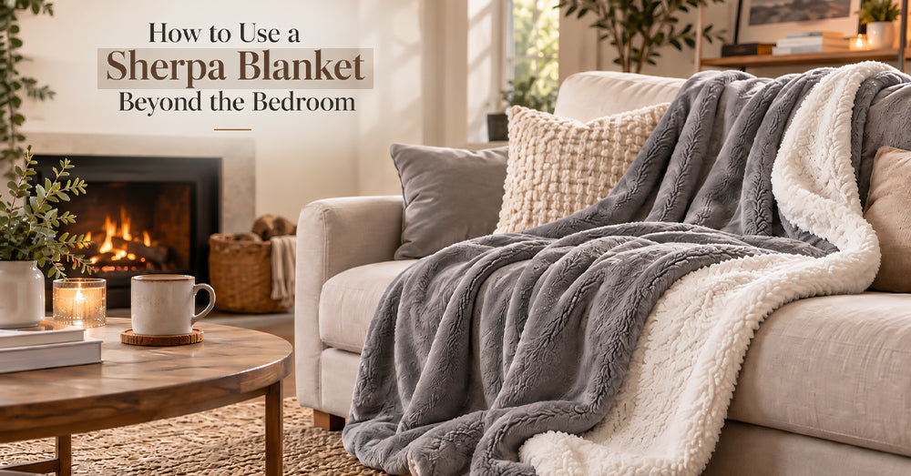 Cosy Style Guide: How to Use a Sherpa Blanket Beyond the Bedroom