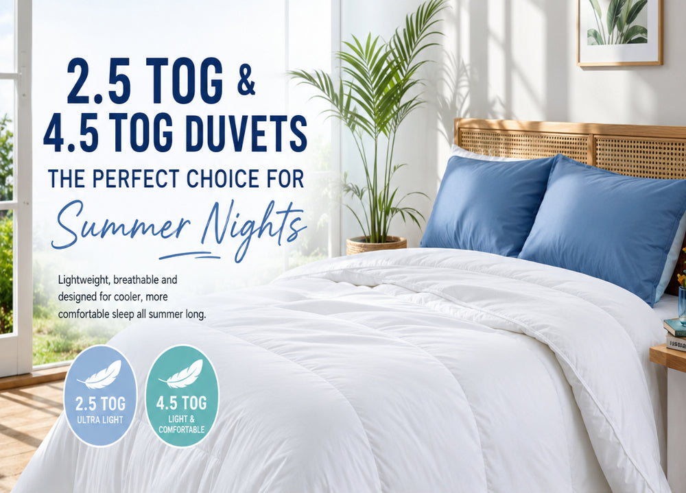Why 2.5 Tog and 4.5 Tog Duvets Are Ideal for Summer Nights (UK Guide)
