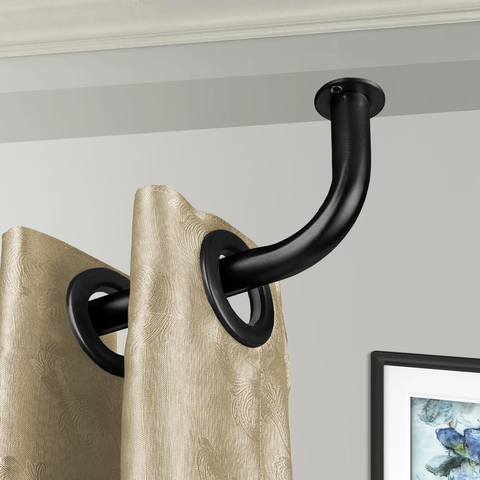 Extendable Room Darkening Blackout Curtain Pole