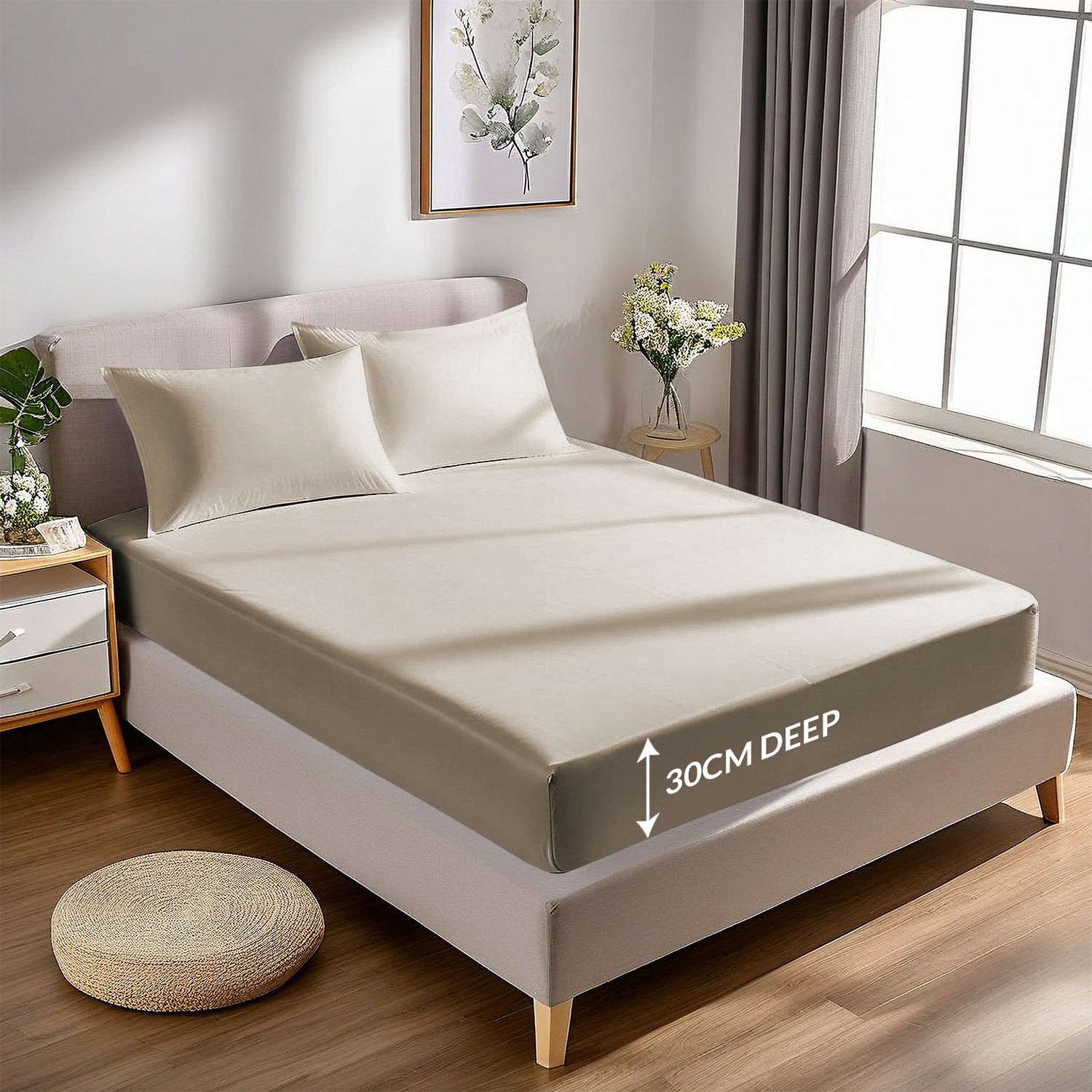 Extra Deep Fitted Sheets 25CM, 30CM & 40CM