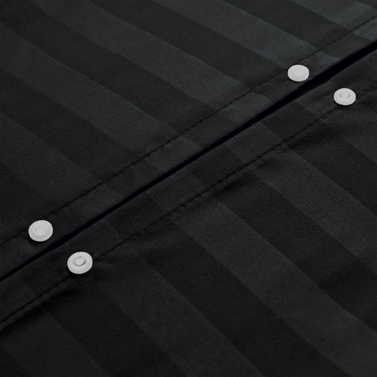 4 Piece Stripe Bedding Set - Duvet Cover, Pillowcases & Fitted Sheet