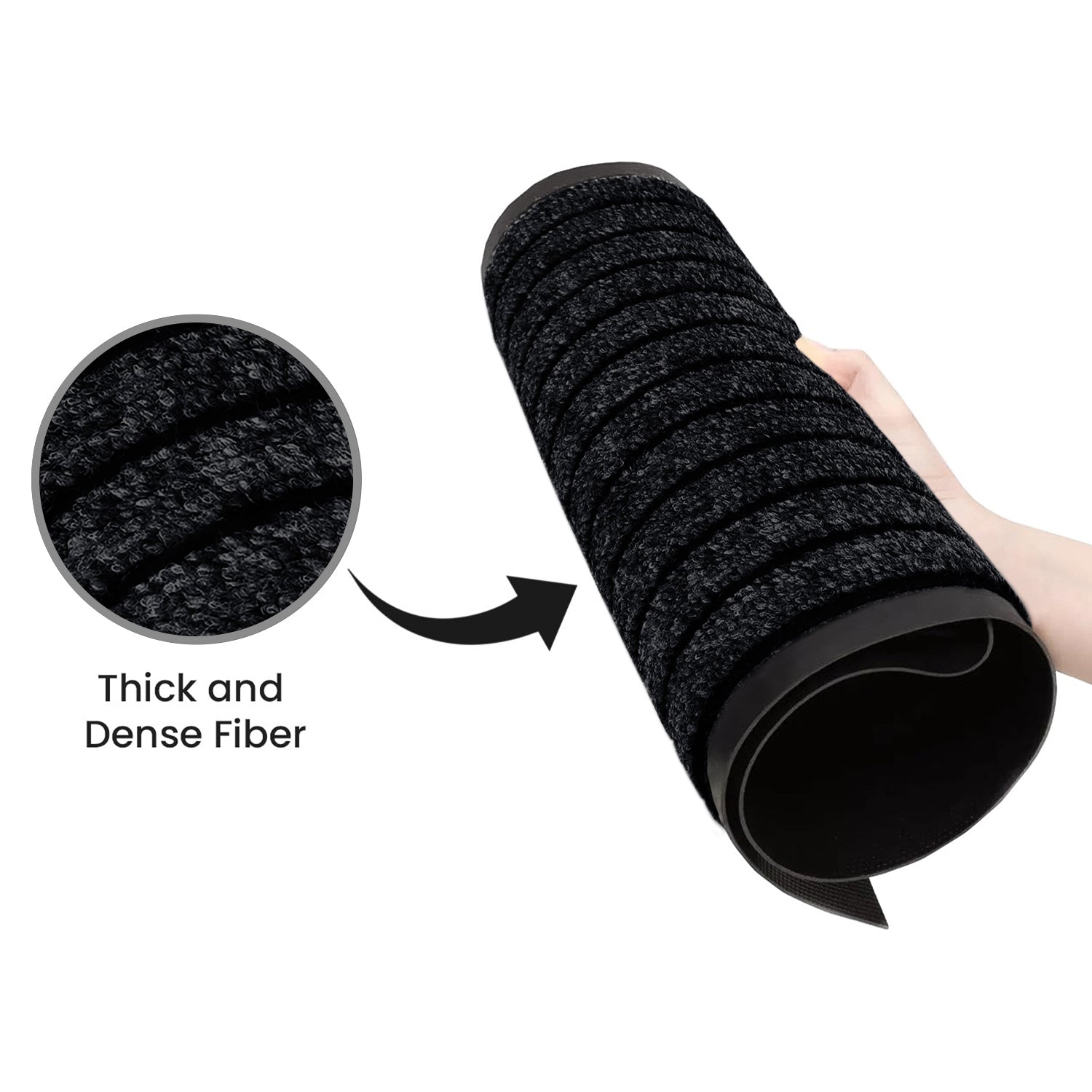 Heavy Duty Rubber Door Mat Non Slip Outdoor Indoor Entrance Mat