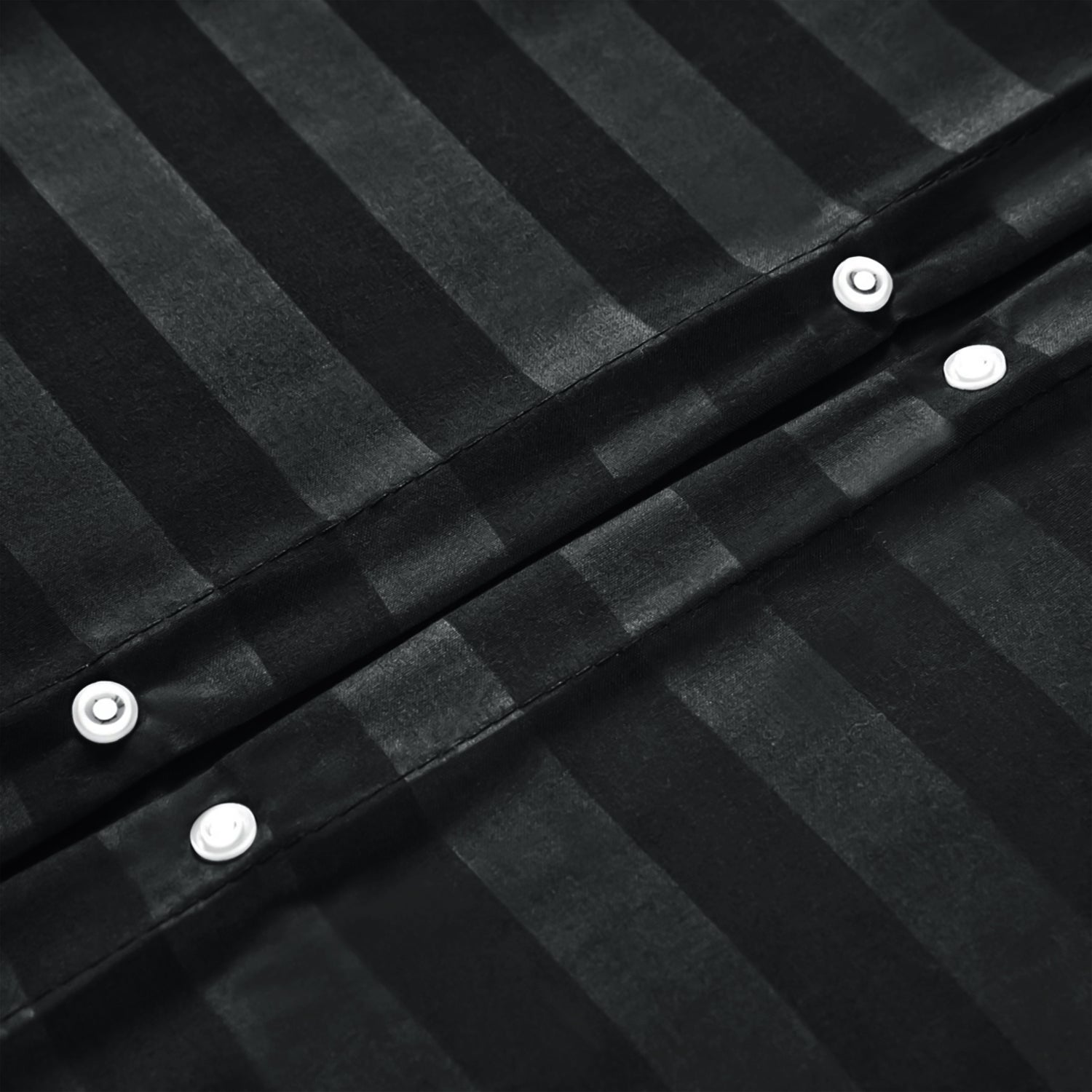 Satin Stripe Duvet Cover Set Luxury Hotel Style Bedding Single Double King Super King Size