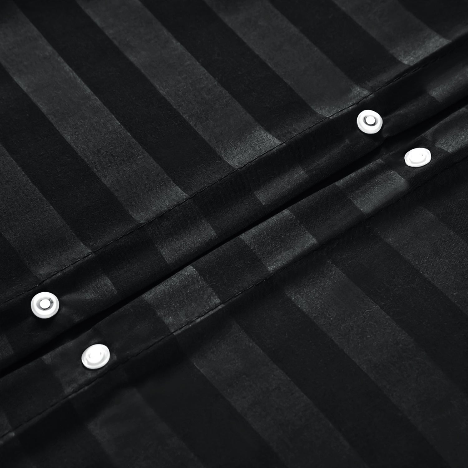 Satin Stripe Duvet Cover Set Luxury Hotel Style Bedding Single Double King Super King Size
