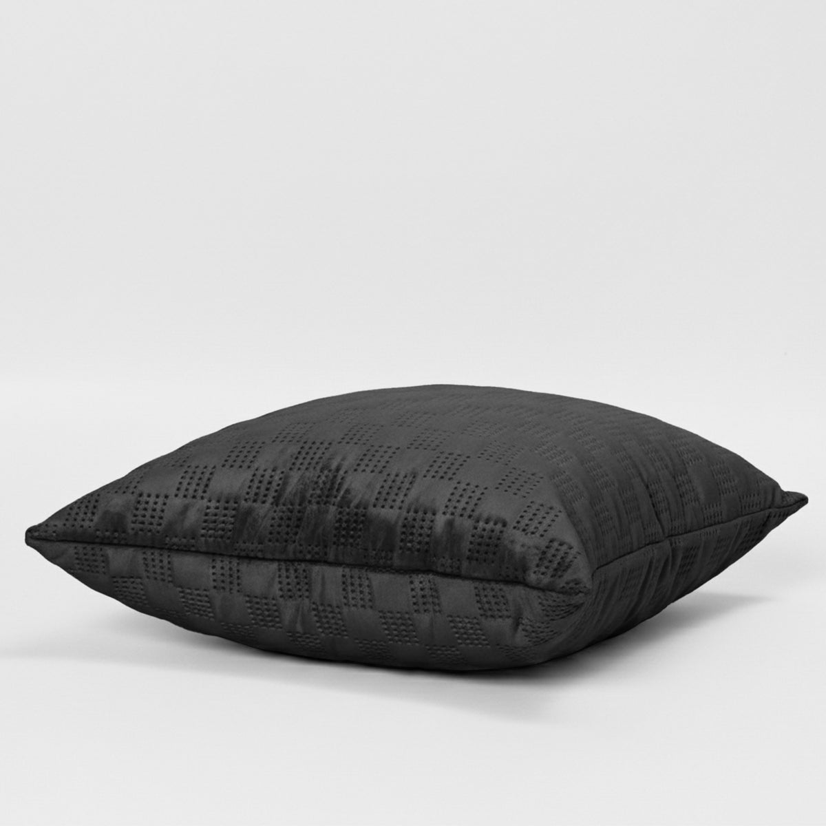 Checked Pattern Velvet Cushion Covers Pack Of 2