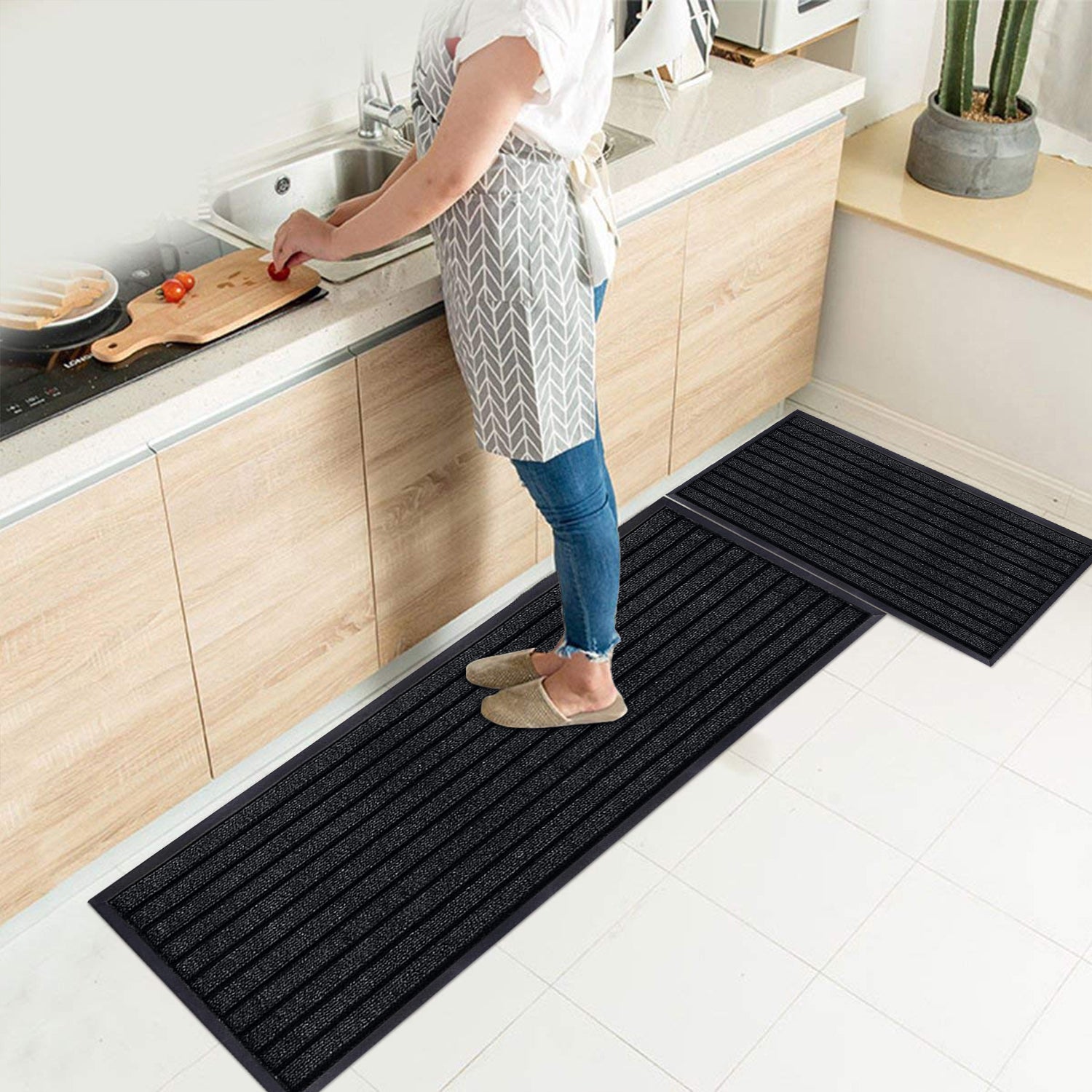 Heavy Duty Rubber Door Mat Non Slip Outdoor Indoor Entrance Mat