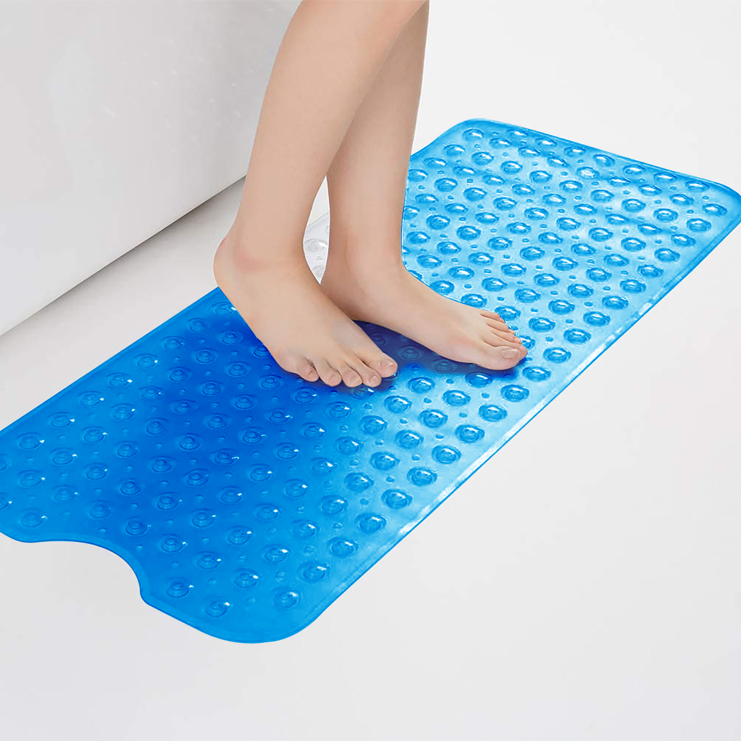 Bath Shower Mat Light Blue