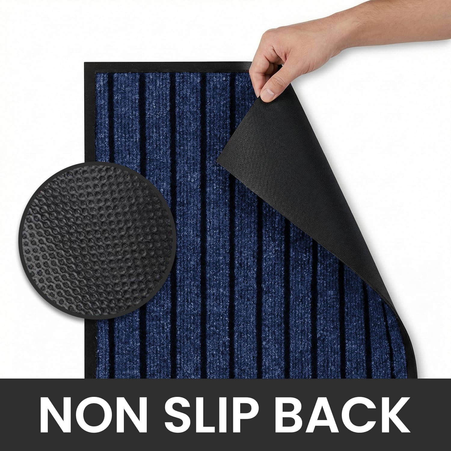 Heavy Duty Rubber Door Mat Non Slip Outdoor Indoor Entrance Mat