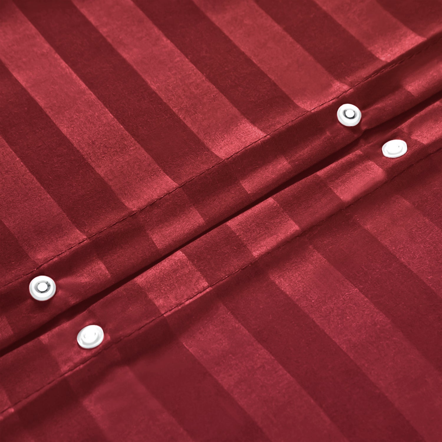 Satin Stripe Duvet Cover Set Luxury Hotel Style Bedding Single Double King Super King Size