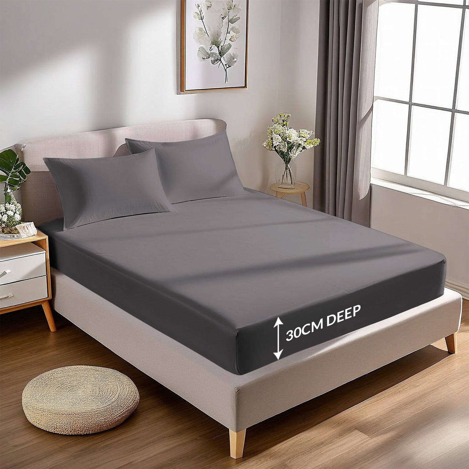 Extra Deep Fitted Sheets 25CM, 30CM & 40CM