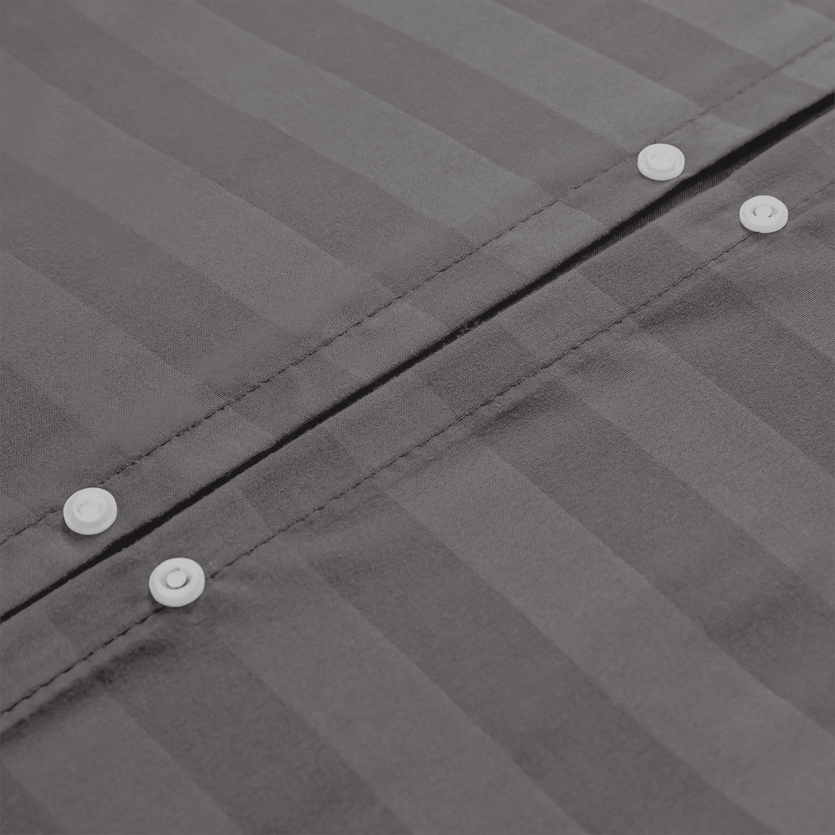 4 Piece Stripe Bedding Set - Duvet Cover, Pillowcases & Fitted Sheet