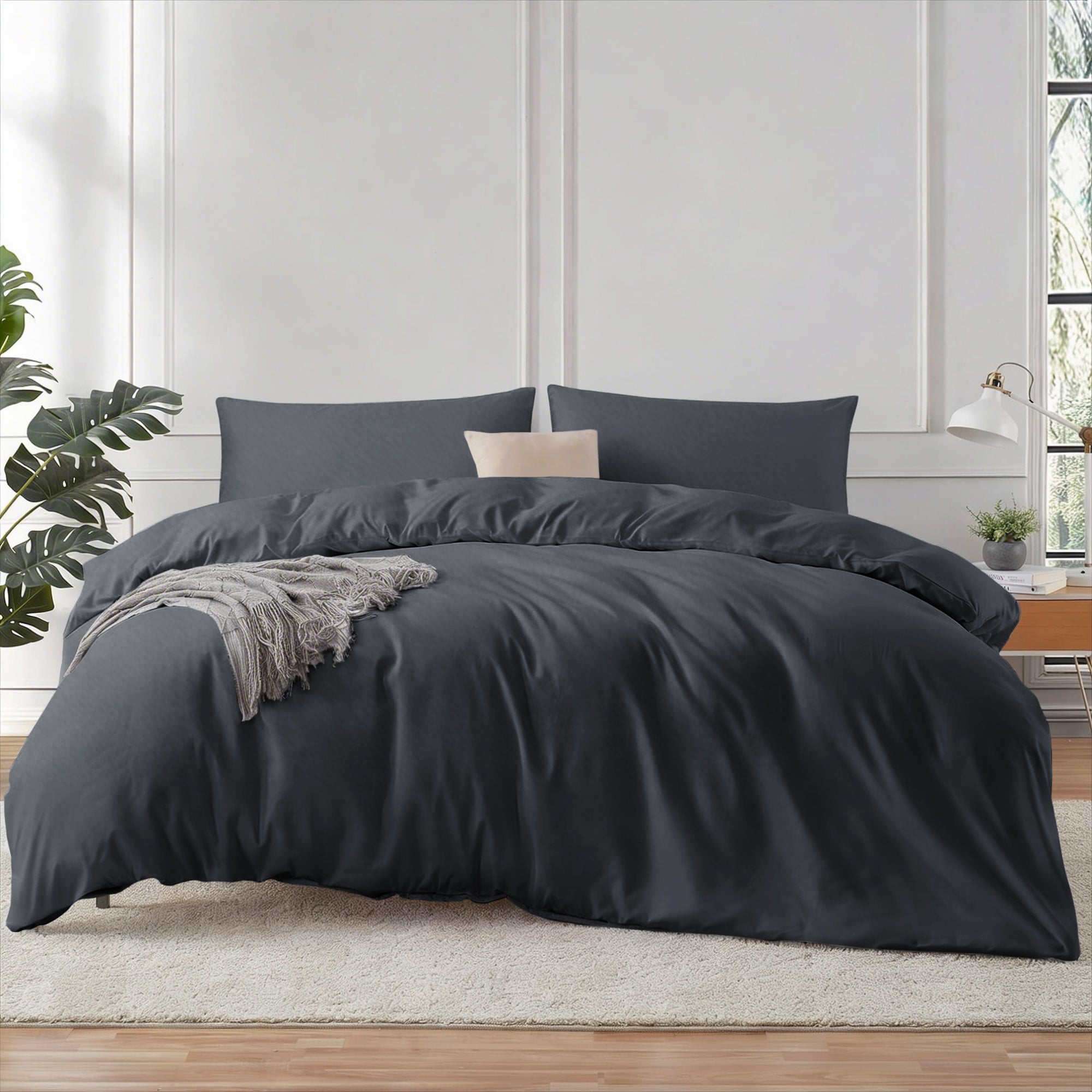 4 Piece Bedding Set Duvet Cover, Pillowcases & Fitted Sheet